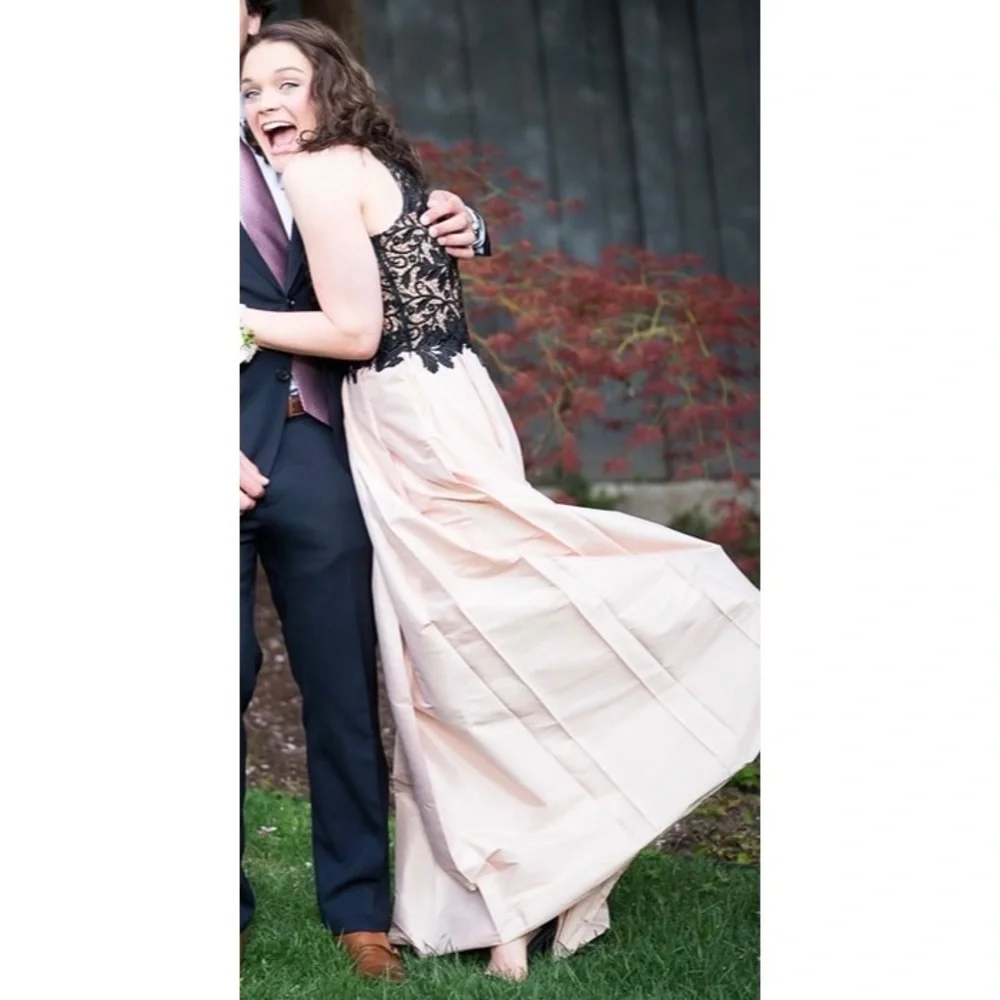 Patricia Bonaldi PatBO Taffeta & Lace Gown - Picture 7 of 11